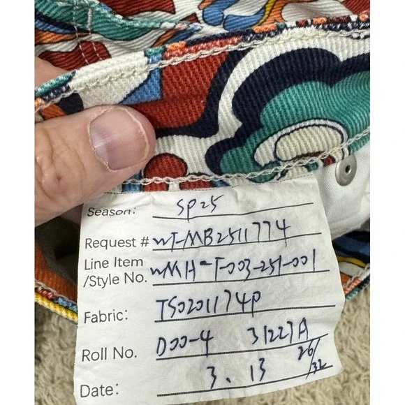 Wrangler Women's High Rise Flare Jeans Pants In Latigo Print Size 26 Retro Hippy - Picture 14 of 14